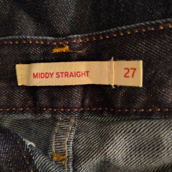 Levi’s Middy Jeans — Size 27x30, Lightweight Cotton Denim - Picture 4 of 5